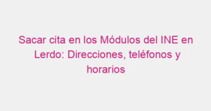 Sacar cita en los Módulos del INE en Lerdo: Direcciones, teléfonos y horarios
