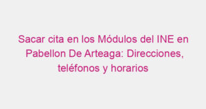 Sacar cita en los Módulos del INE en Pabellon De Arteaga: Direcciones, teléfonos y horarios