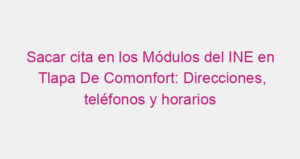 Sacar cita en los Módulos del INE en Tlapa De Comonfort: Direcciones, teléfonos y horarios